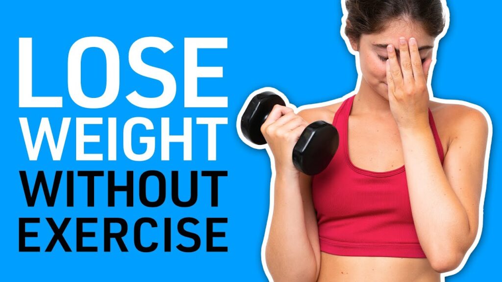 How to Lose Weight No Exercise